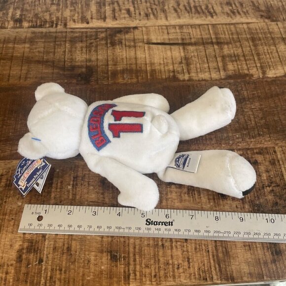 98' NEW ENGLAND PATRIOTS BLEDSOE 11 LIMITED TREASURES Premium Bear Beanbag - Picture 9 of 10